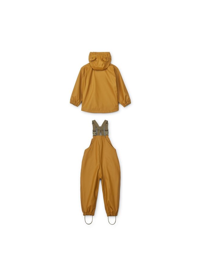 Liewood Rafael Rainwear Set Golden Caramel