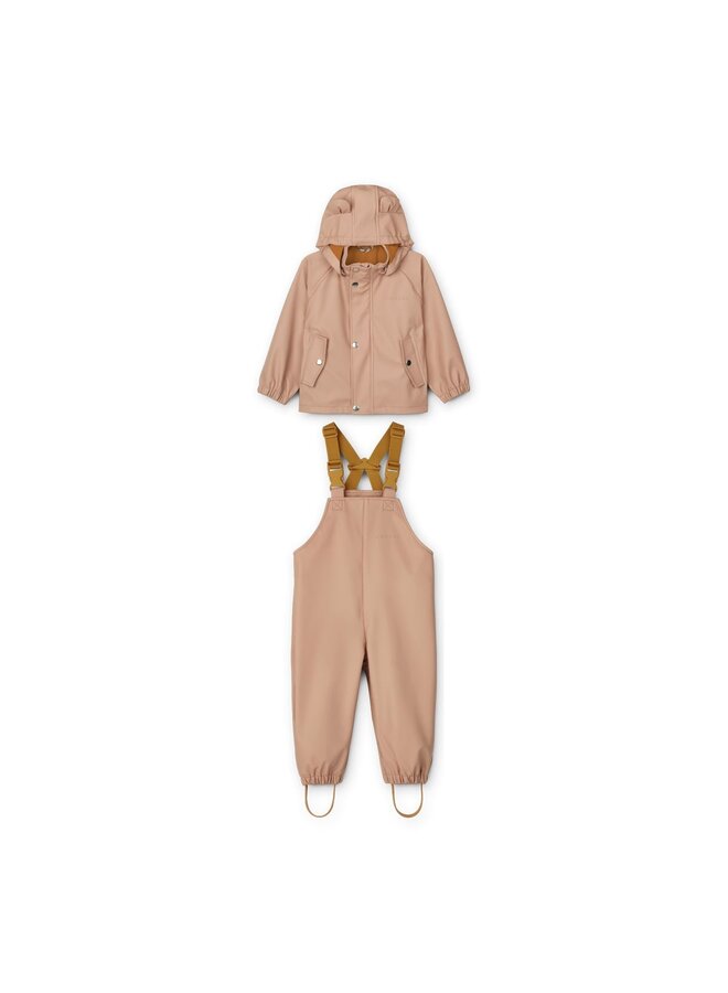 Liewood Rafael Rainwear Set Dark Rose