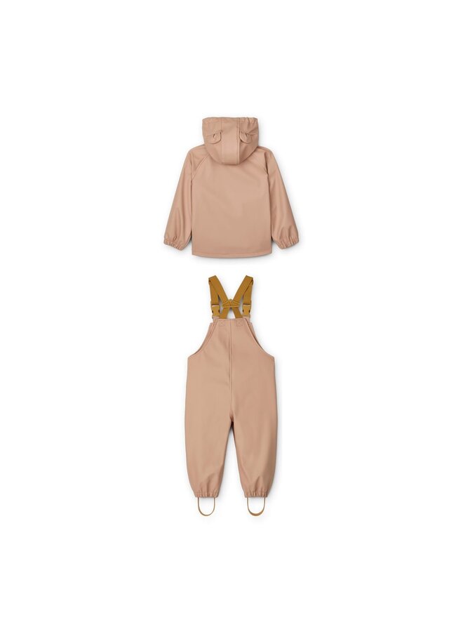 Liewood Rafael Rainwear Set Dark Rose