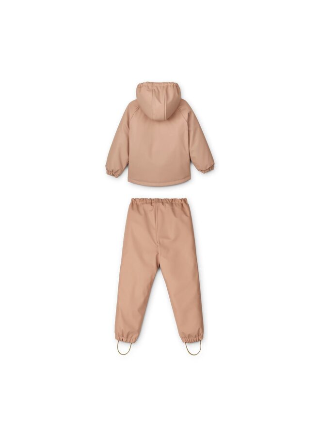 Liewood Ivy Rainwear Set With Padding Dark Rose