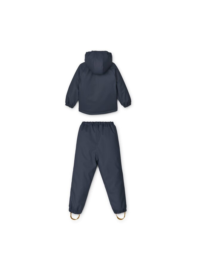 Liewood Ivy Rainwear Set With Padding Deep Navy