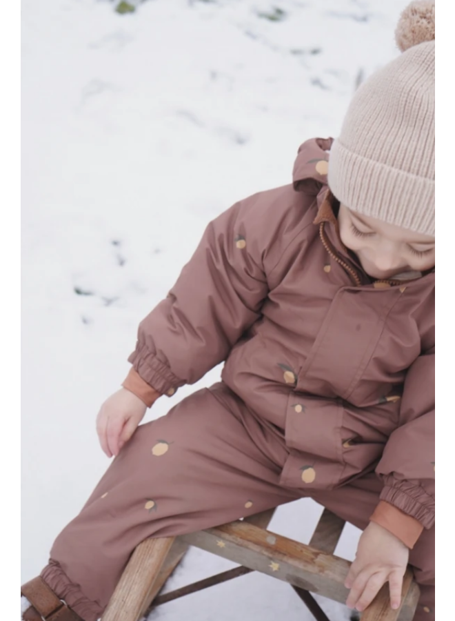 Konges Slojd Nohr Snowsuit Print Lemon Brown