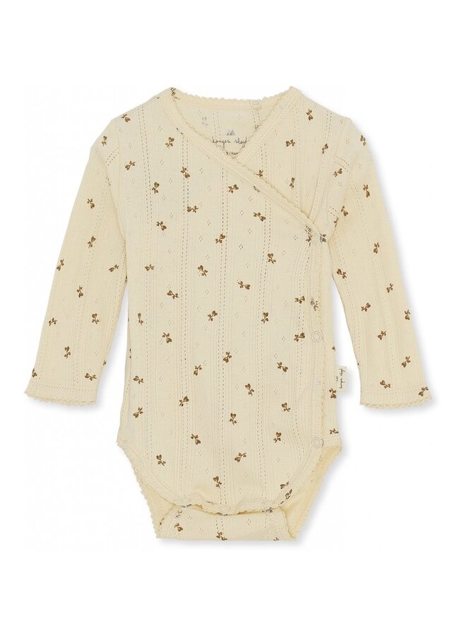 Konges Sløjd Minnie New Born Body Petit Bisou Mustard