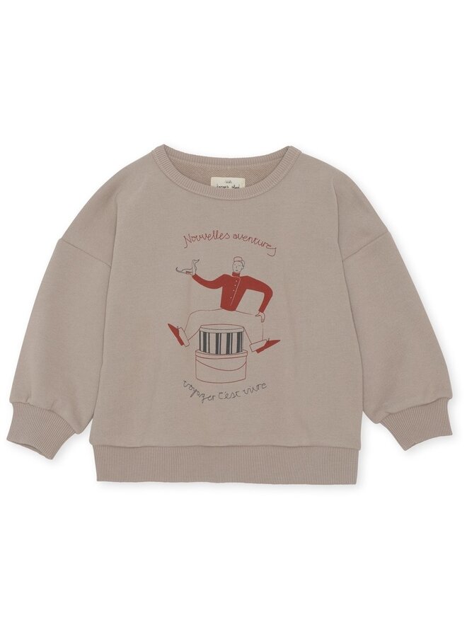 Konges Sløjd Lou Sweat Shirt Beige Grey