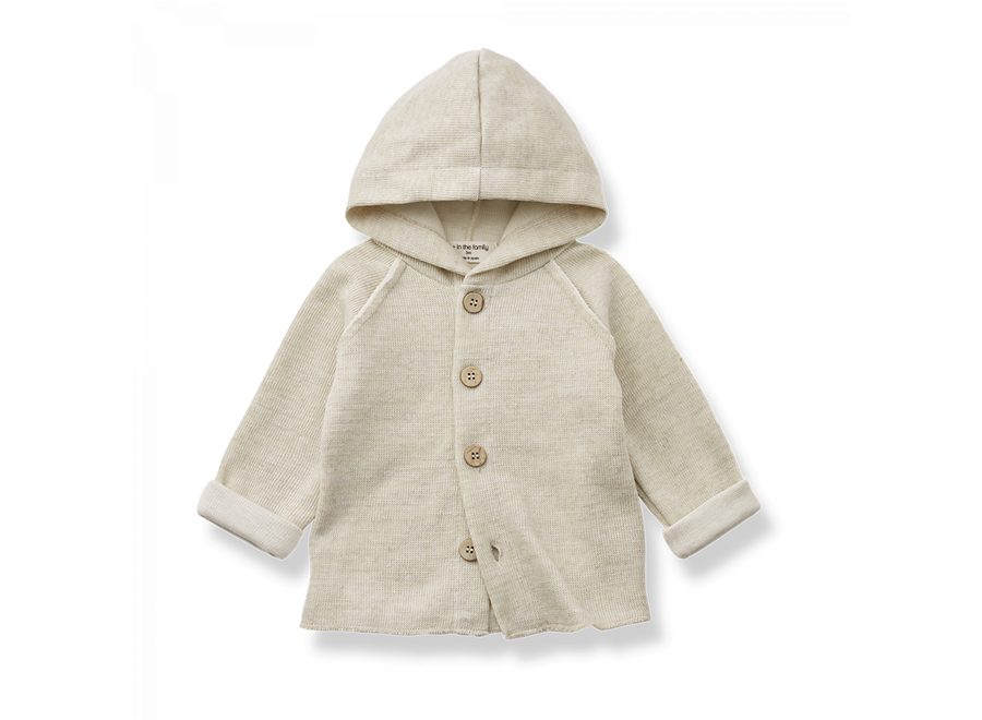 One More In The Family Hooded Jacket Hans Natural