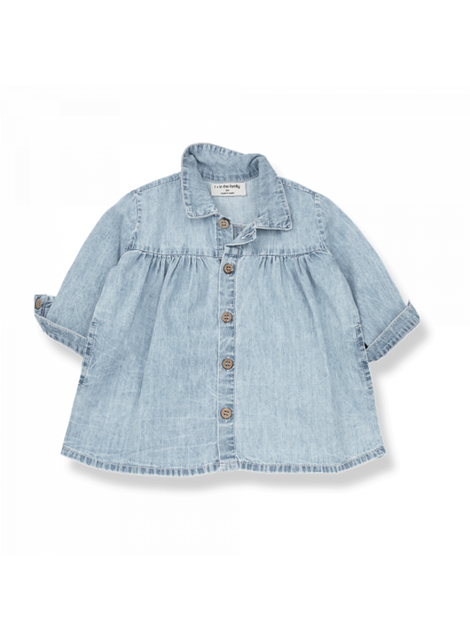 One More In The Family Denim Blouse Sole