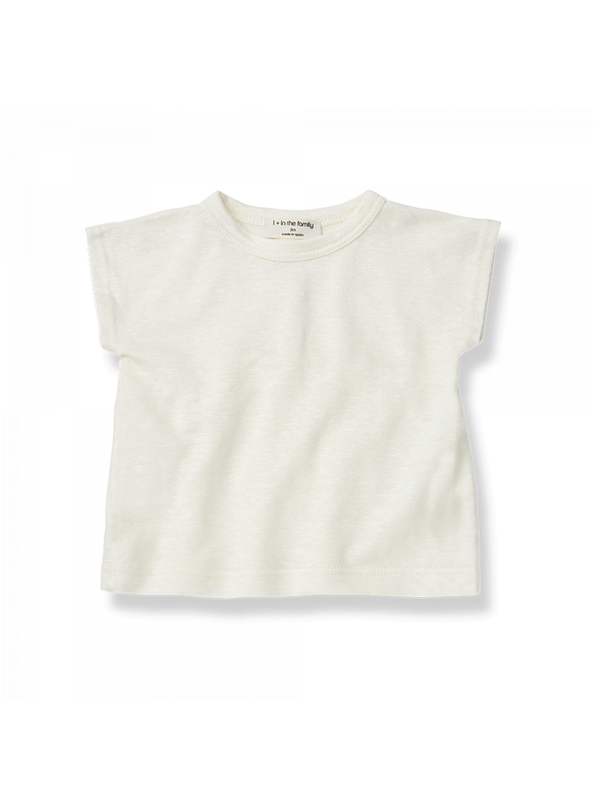 One More In The Family T-Shirt Fiorella Off-White