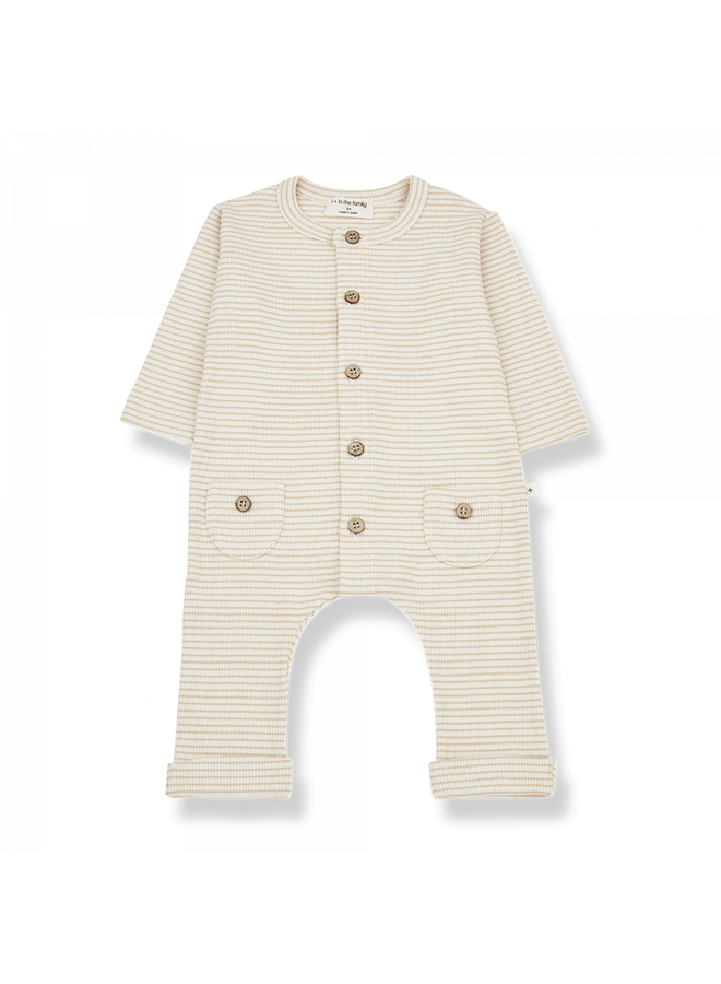 One More In The Family Jumpsuit Romy Biscuit