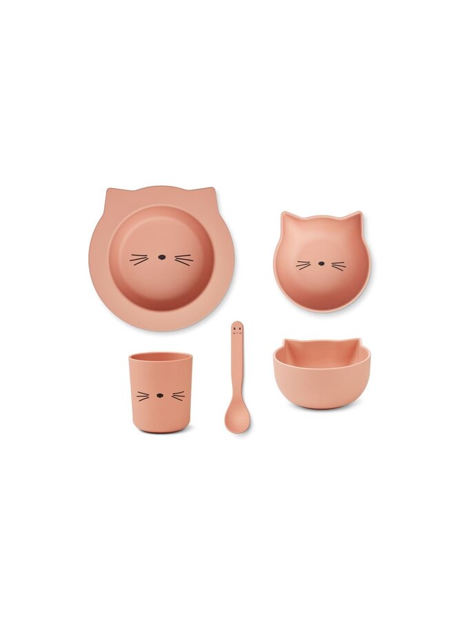 Liewood Joana Baby Set Cat Rose Blush