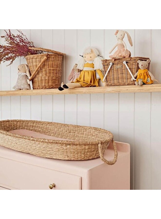 Olli Ella Nyla Seagrass Changing Basket