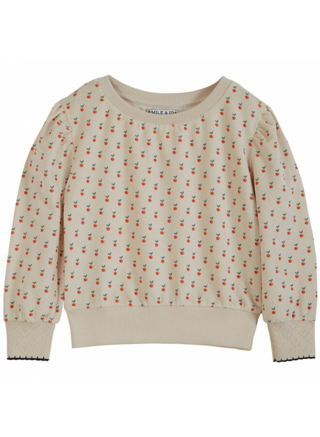 Emile Et Ida Sweatshirt Eponge Pommes