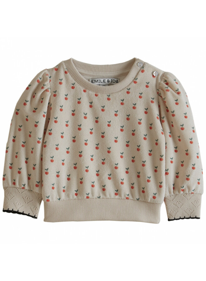 Emile Et Ida Sweatshirt Eponge Pommes