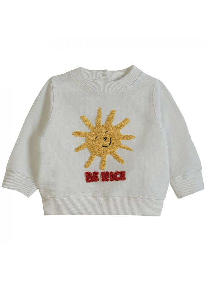 Emile Et Ida Sweatshirt Soleil Ecru