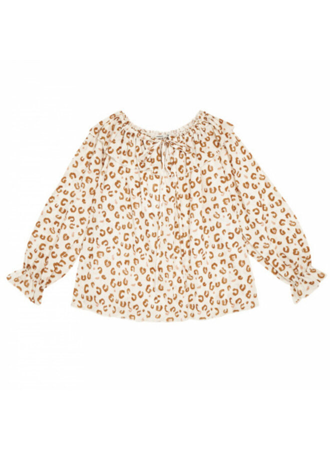 The New Society Olivia Blouse Leoprint