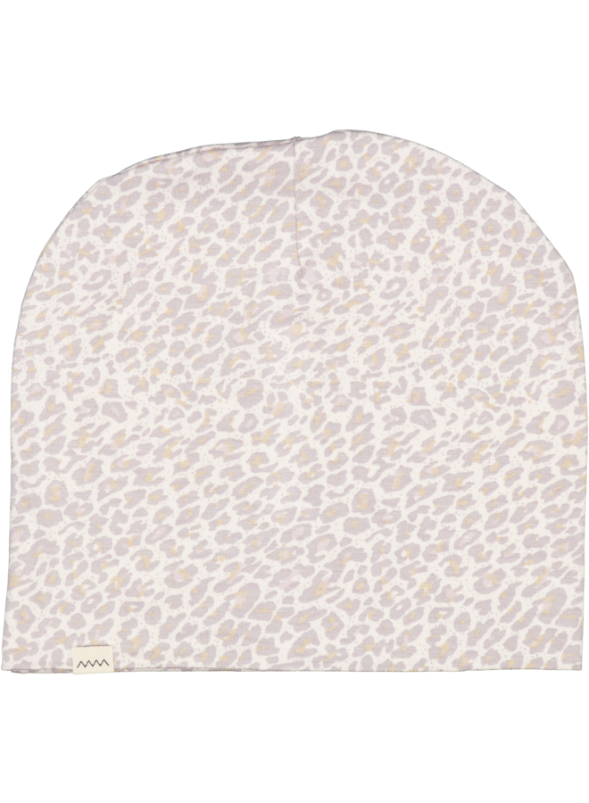 MarMar Beanie Leopard Hat Plum Dust Leo