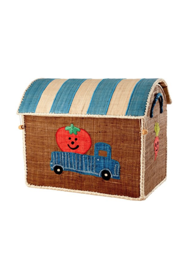 Raffia Basket Cars Medium