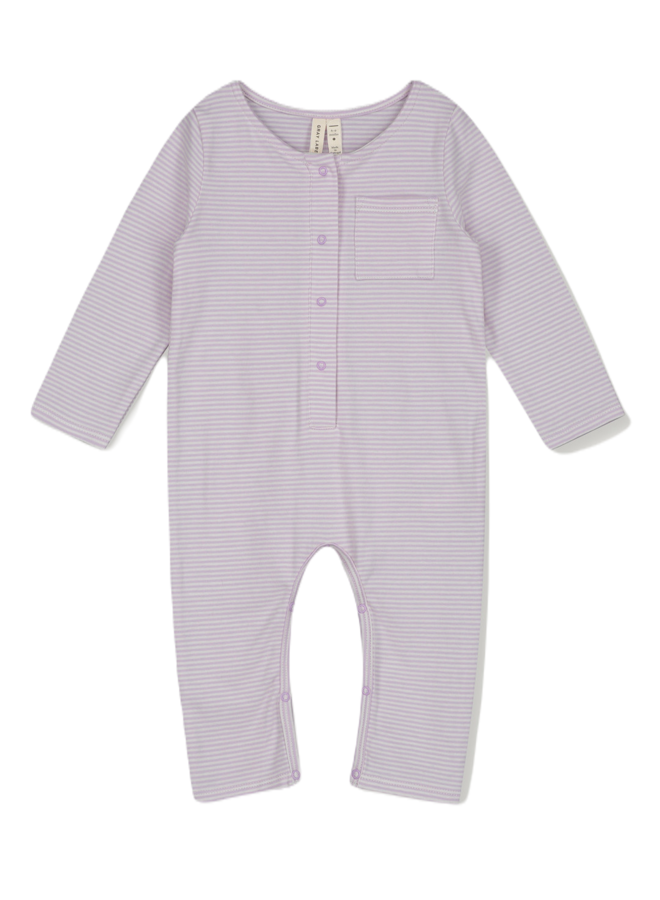 Gray Label Baby LS Playsuit Purple Haze/Cream