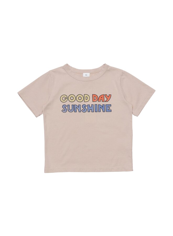 Wynken Good Day Sunshine Tee Pebble Pink