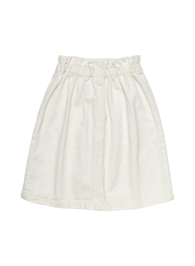 Wynken Denim Pocket Skirt White