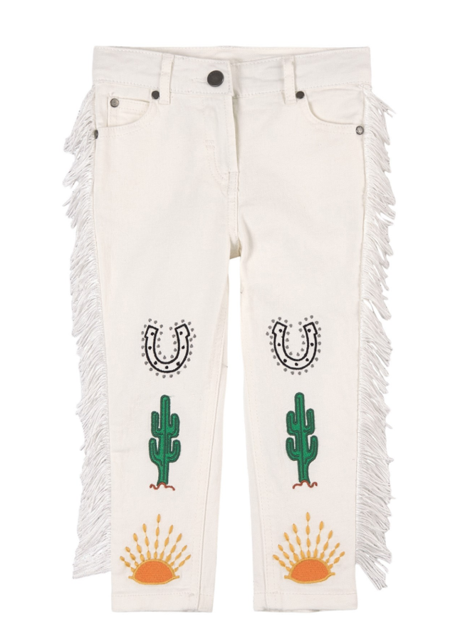 Stella McCartney Trousers White Cowboy