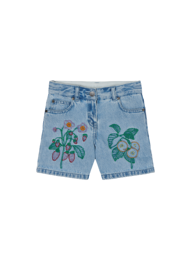 Stella McCartney Shorts Azure Jeans Blue