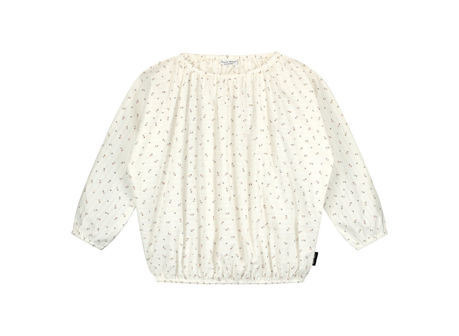 Lily Flower Top Pearl White
