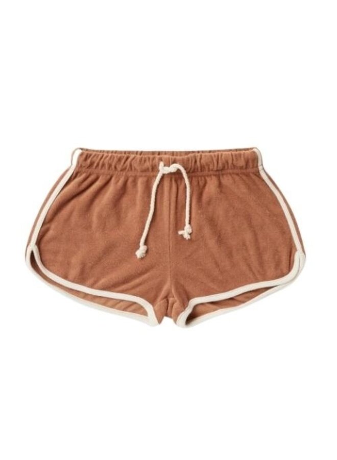 Rylee & Cru Terry Track Short Terracotta