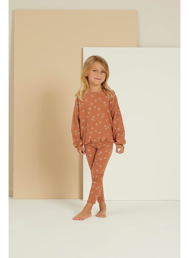 Rylee & Cru Slouchy Pullover Starfish Terracotta