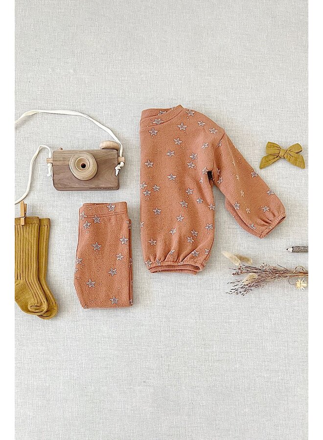 Rylee & Cru Slouchy Pullover Starfish Terracotta