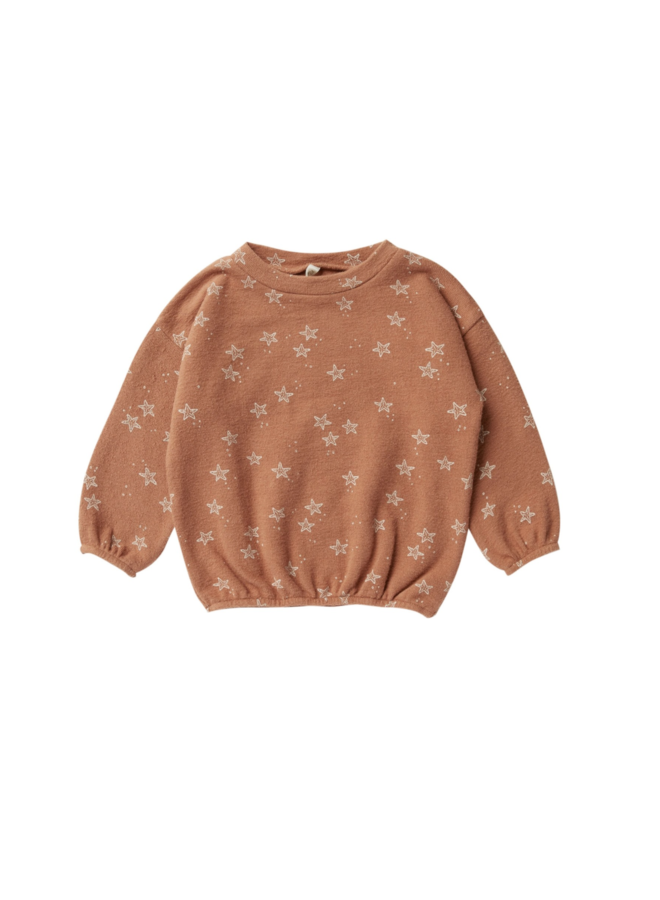 Rylee & Cru Slouchy Pullover Starfish Terracotta