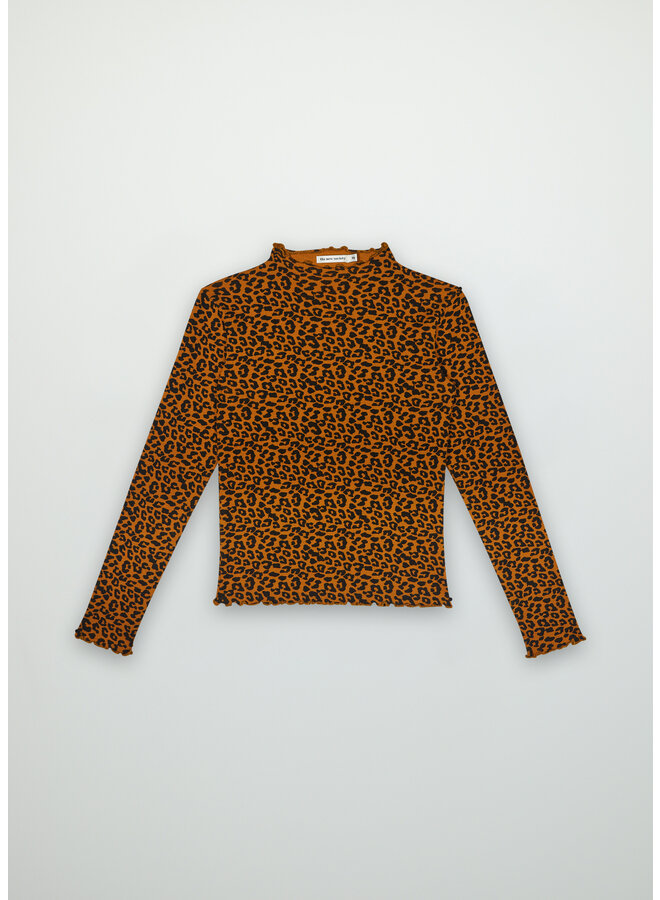 The New Society Betsy Tee Caramel Leo Print