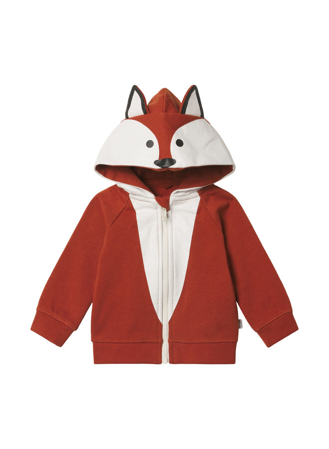 Stella McCartney Jersey Hooded Cardigan Fox
