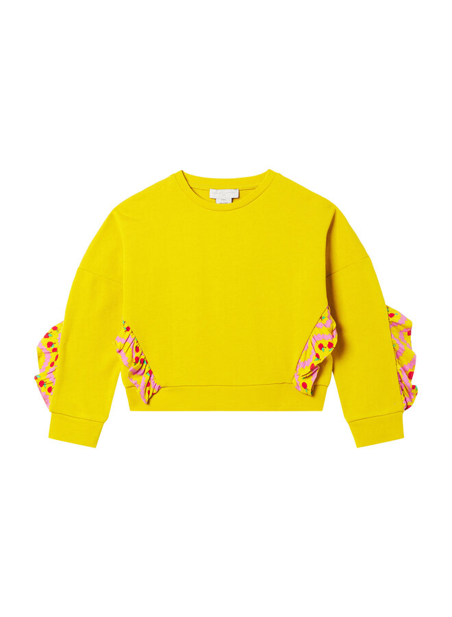 Stella McCartney Sweatshirt Ruffles Yellow