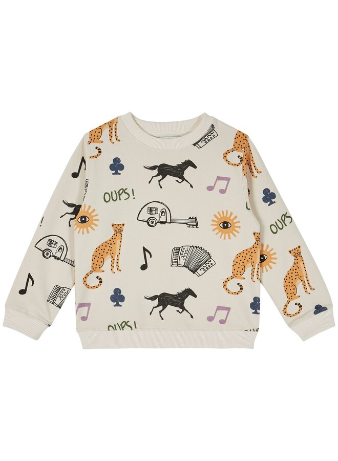 Emile Et Ida Sweatshirt Ecru Bonaventure