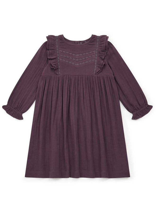 Bonton Block Colour Ruffled Dress