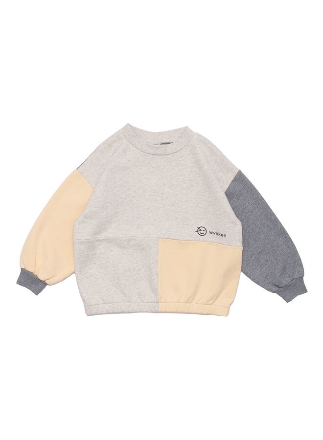 Wynken Arch Sweat Grey Melanges /Oat