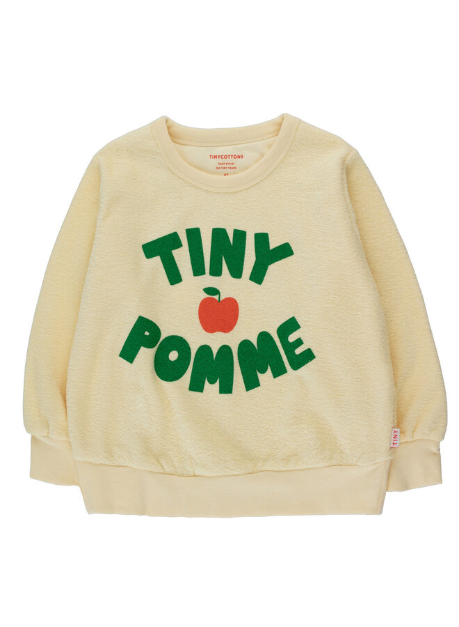 Tiny Cottons Tiny Pomme Sweatshirt Dusty Yellow / Grass Green
