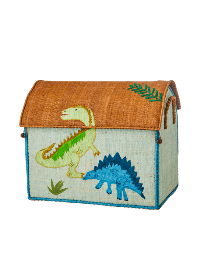 Raffia Basket Dinosaur Medium