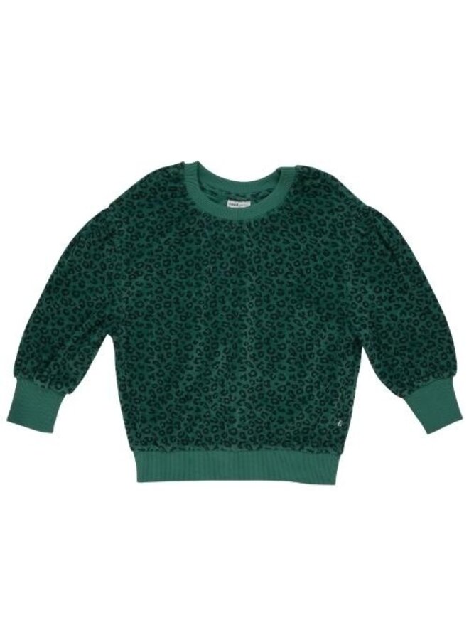 Maed For Mini Leafy Leopard Sweater