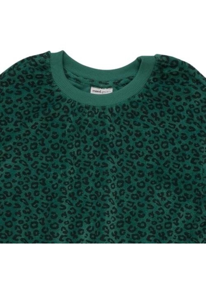 Maed For Mini Leafy Leopard Sweater