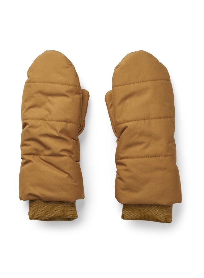 Liewood Lenny Padded Mittens Golden Caramel