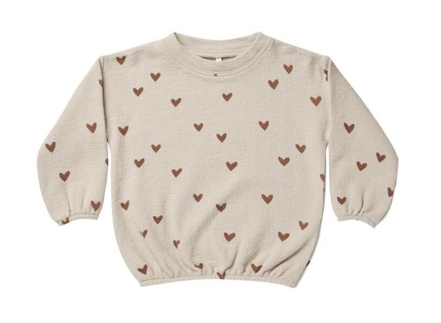 Slouchy Pullover Hearts