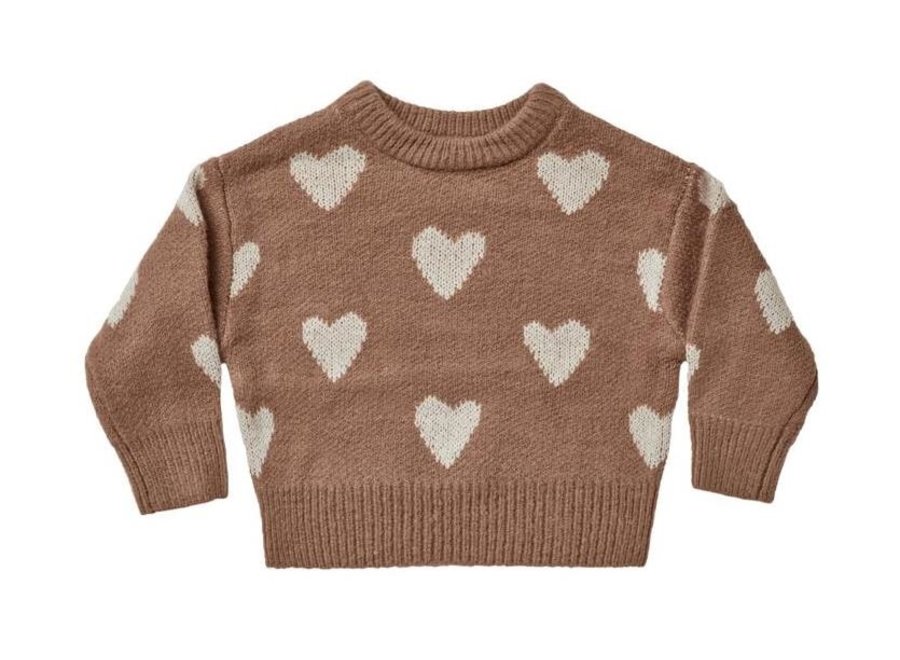 Rylee And Cru Knit Pullover Hearts