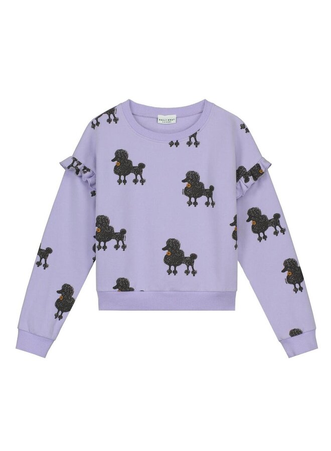 Daily Brat Poodle Sweater Lavender