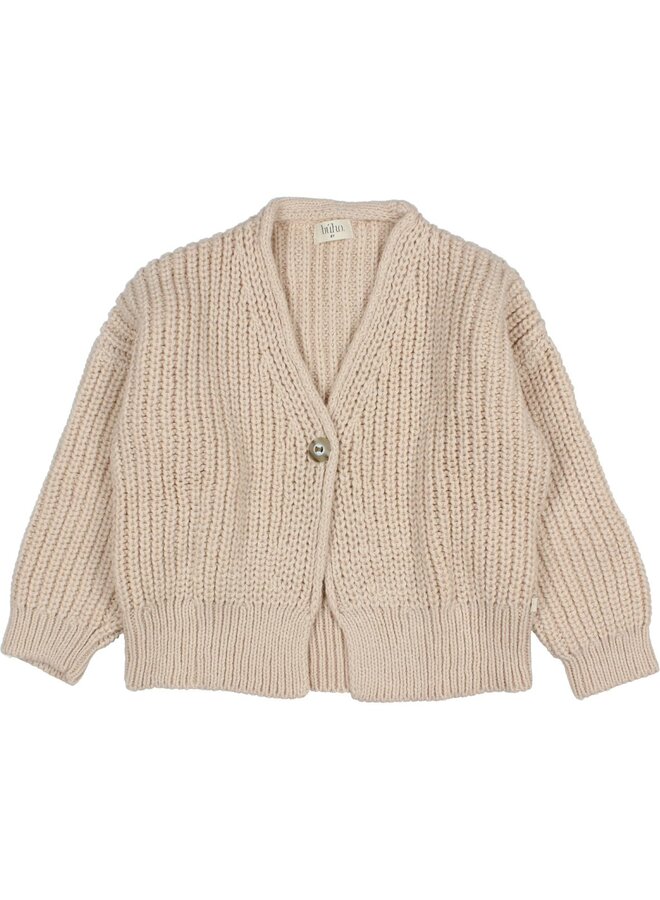 Búho Soft Knit Cardigan Cream