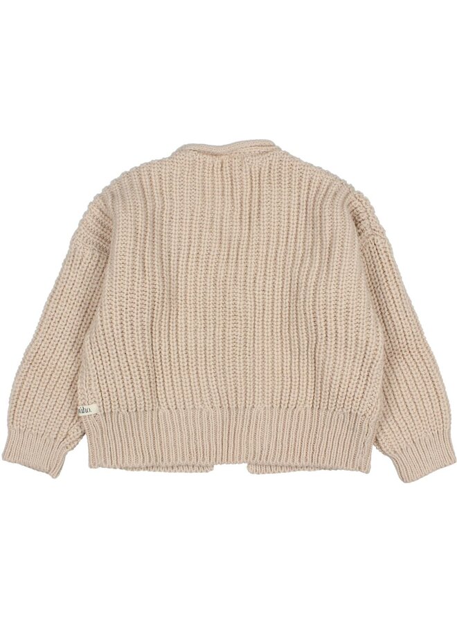 Búho Soft Knit Cardigan Cream