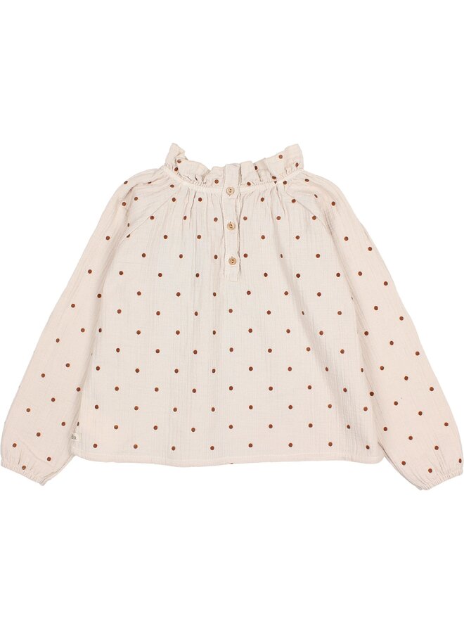 Búho Polka Dots Blouse Sand