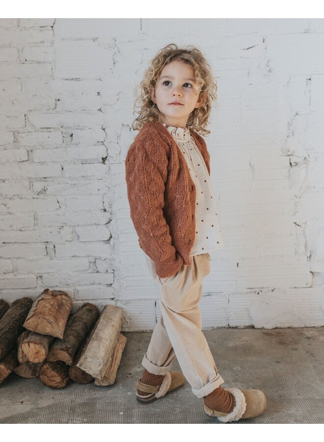 Búho Polka Dots Blouse Sand