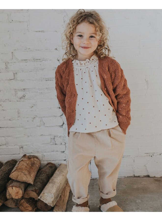 Búho Polka Dots Blouse Sand