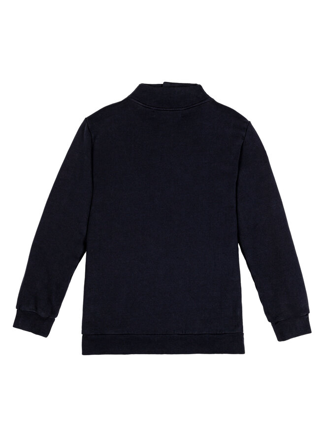 Charlie Petite Sweater With Collar Etienne Navy